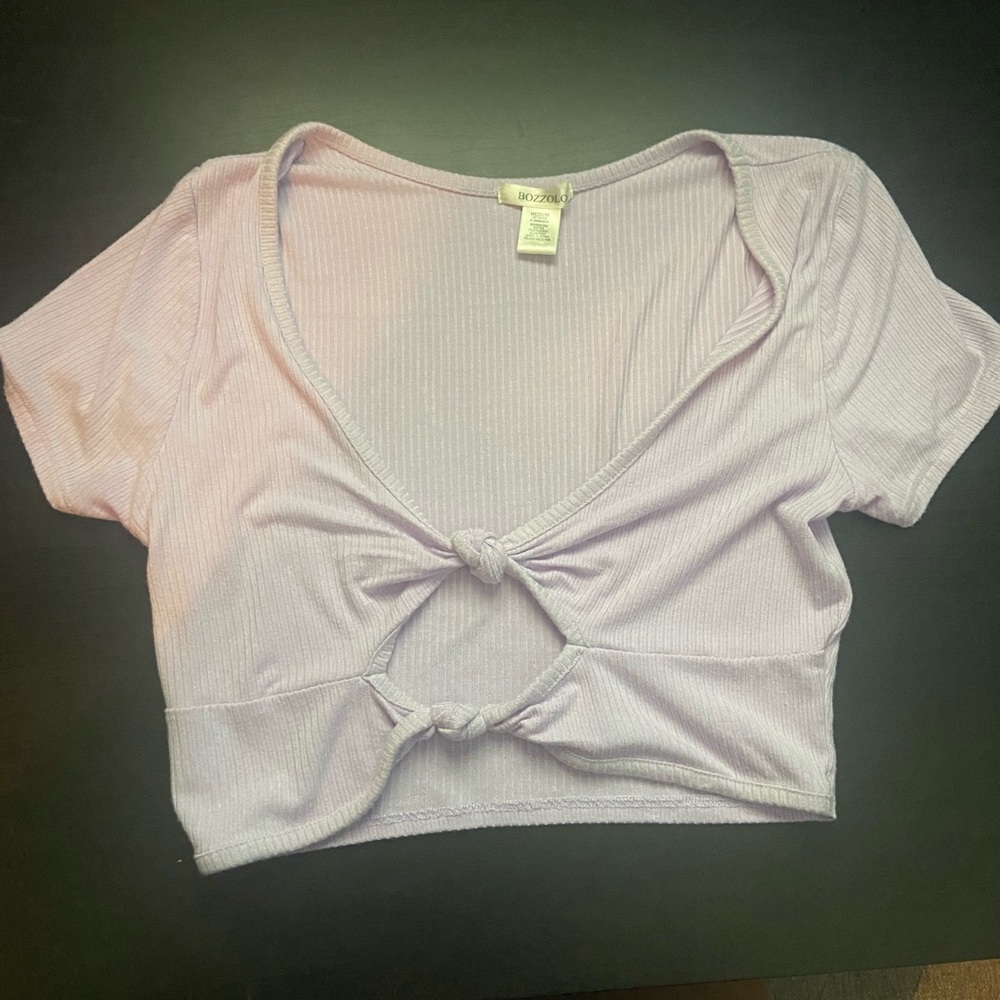 Lavender crop top
